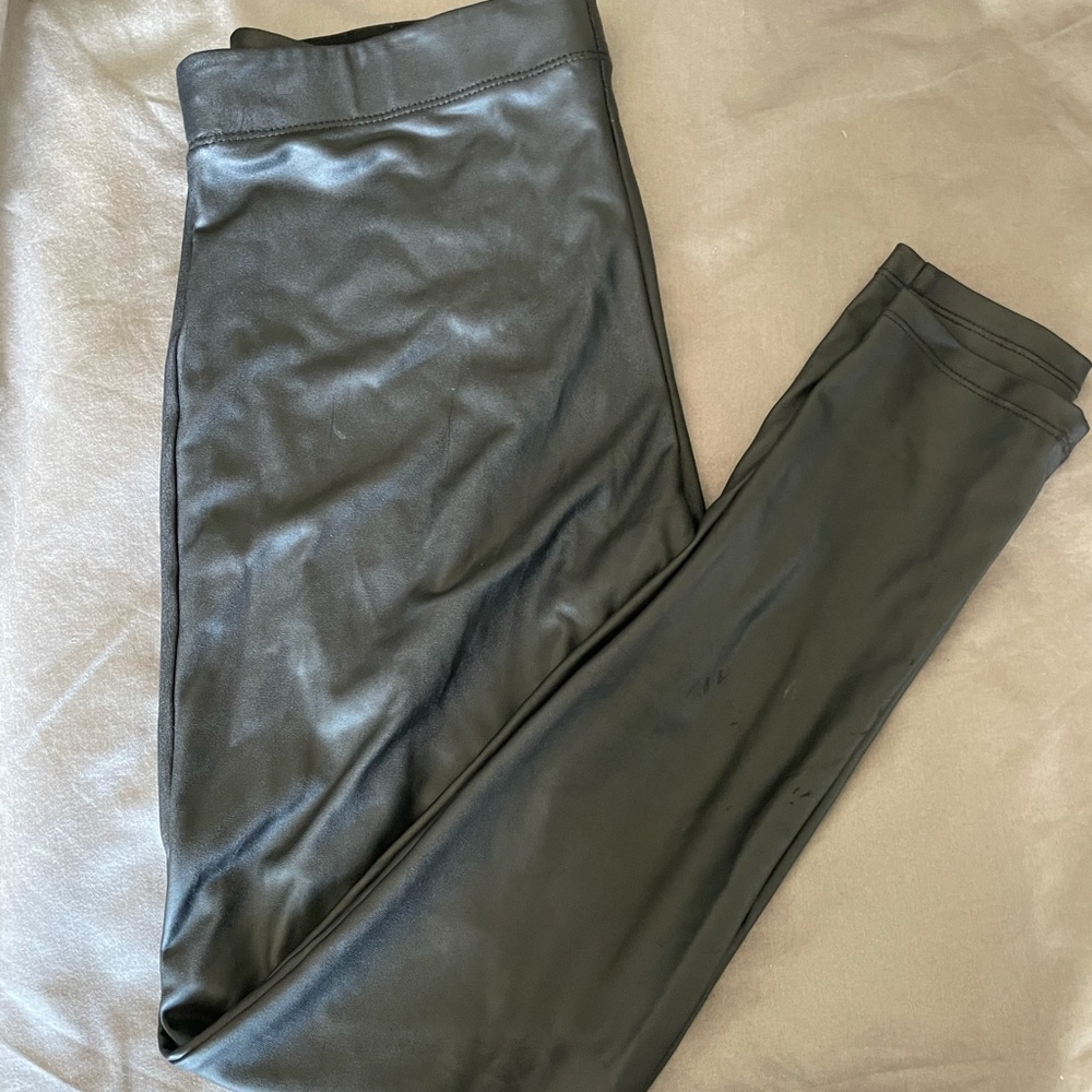 Faux leather leggings